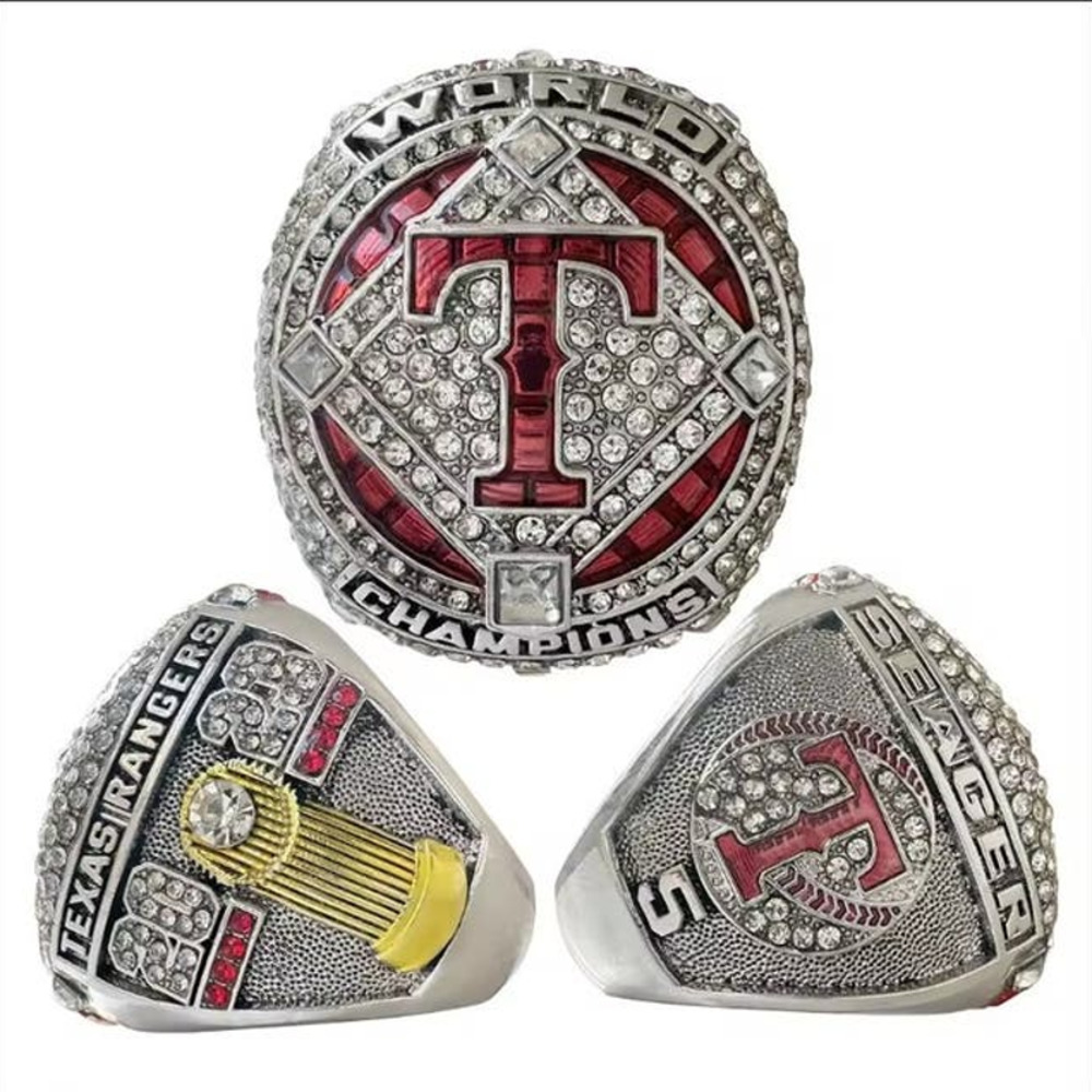 Texas Rangers World Series Championship Ring 2023‎ New Fan Edition Display Box